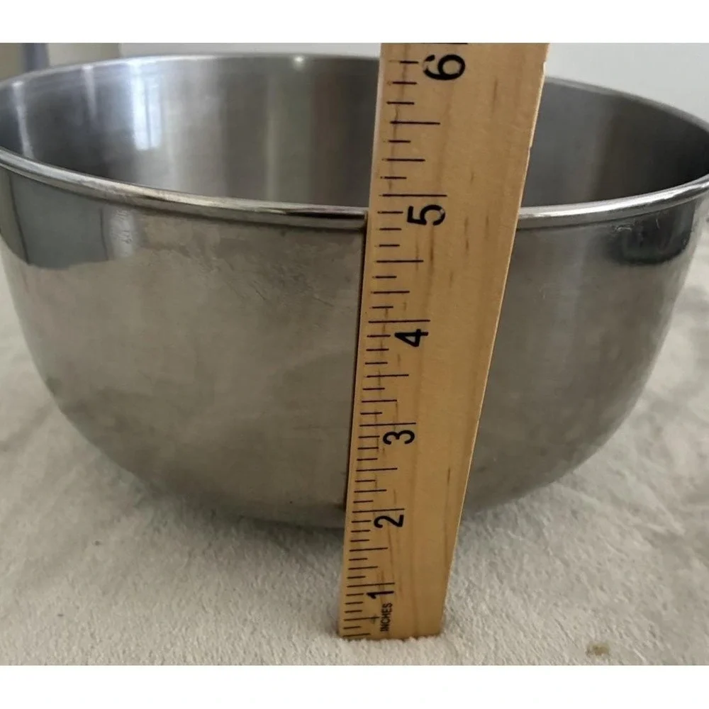 Mixing Bowl Stainless Steel Made in Korea Footed 9x5